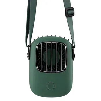 

Usb Mini Handheld Cooling Hanging Neck Small Fan Lazy Sports Portable Fan Retro Design Wide Angle Wind