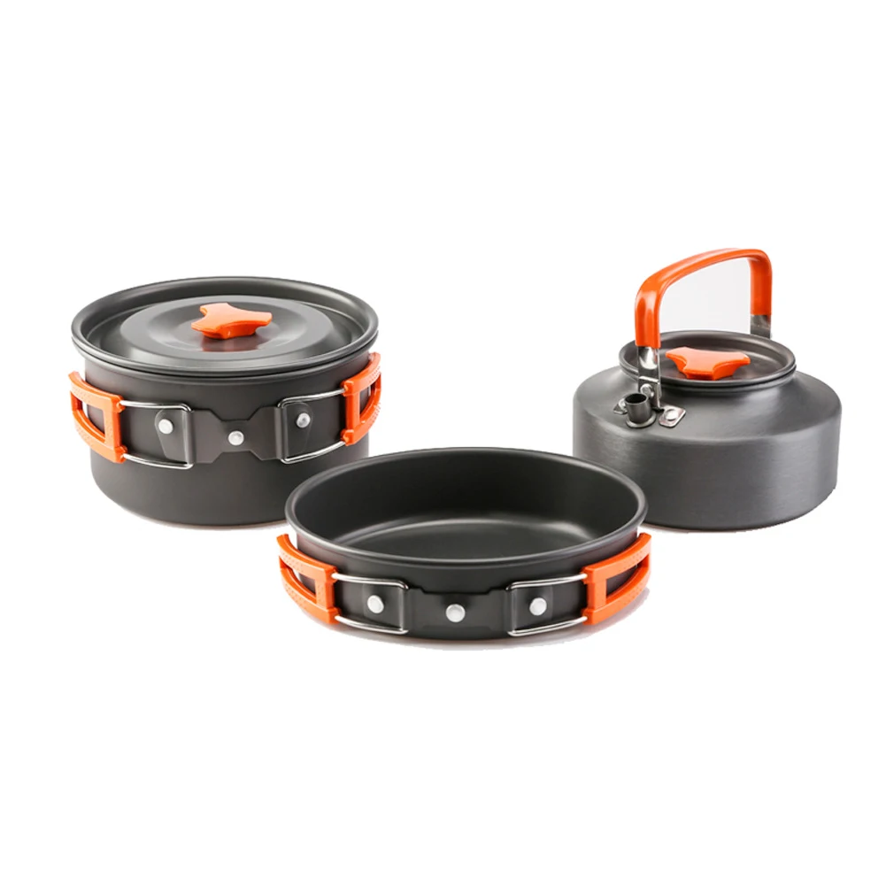 

Tableware Aluminum Alloy Frying Pan Utensils Kitchen Travel Ultralight Hiking Outdoor Cutlery Kettle Pot Camping Cooking Set