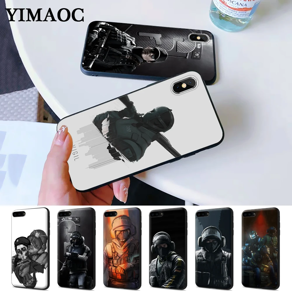 

Voltron Rainbow Six Siege YuGiOh Silicone Case for iPhone 5 5S 6 6S Plus 7 8 X XS Max XR