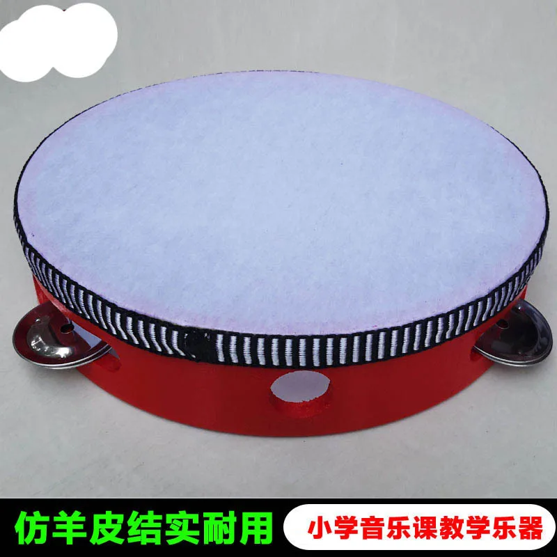 Тамбурин для молодых студентов orff instrument 6/8-Inch shou ling gu бубен для танцев Xinjiang бубен из искусственной овчины барабан