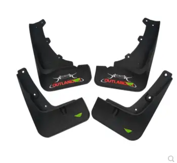 

High quality soft plastic front and rear wheel splash guards 4pcs/set for Mitsubishi Outlander 2019 fast ship