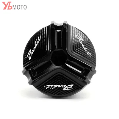 Bandit-Black Заливочного отверстия Кепки для SUZUKI Bandit 400 600 650 1200 1250 1250S Аксессуары для мотоциклов двигателя маслосливную пробку сливная Гайка Крышка для чашки - Цвет: Bandit-Black