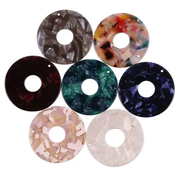 

Cordial Design 34*34MM 30Pcs Jewelry Accessories/Hand Made/Acetic Acid Beads/Coin Shape/DIY Jewelry Making/Earring Findings