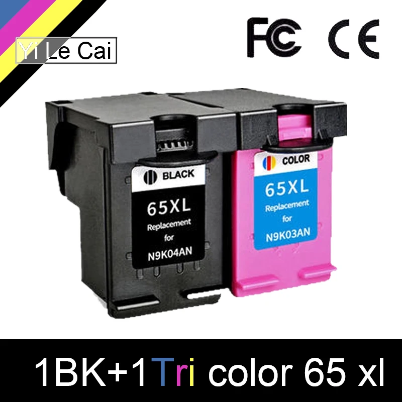 

HTL 65XL Ink Cartridge Replacement for hp 65 xl hp65 for hp DeskJet3720 3722 3755 3730 3758 Envy 5010 5020 5030 5232 Printer
