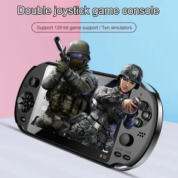 

X12 Video Games Handheld Gamepad Console For PSP Retro Dual Rocker Joystick 5.1 Inch Screen TV Game Player For SFC/GBA/NES/Bin