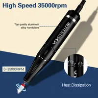 35000RPM wiertarka do paznokci z wyświetlacz LCD HD akumulator do paznokci Master do Manicure przenośna wiertarka do paznokci frezarka 3