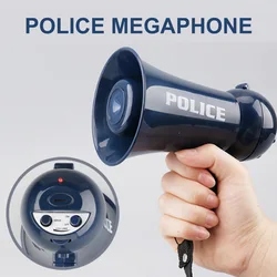 Jouet de Simulation de mégaphone de Police, haut parleur de Police avec son de sirène, jeu de Simulation pour les fêtes costumées 