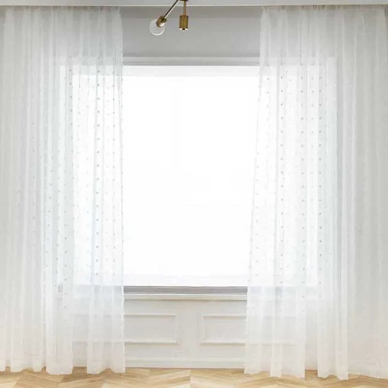 Modern-White-Cute-Tulle-Curtains-for-Living-Room-Jacquard-Wave-Dot-Cotton-Candy-Window-Screen-Linen (1)