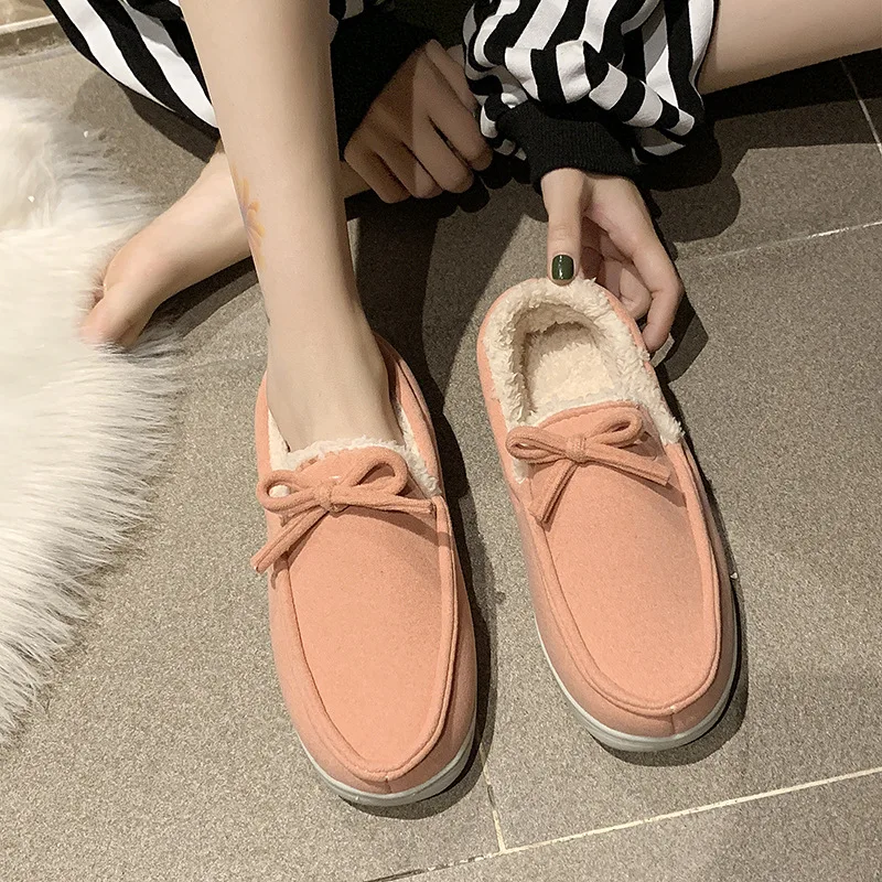 

2019 New Winter Cute Home Shoes Women Men Fashion Big Size Women's Indoor Slipper Shoes Warm Closed Heel Footwear