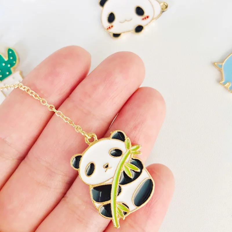 Fresh Panda Cactus Lutra Otter Cat Metal Pendant Bookmark Page Flag School Office Supply Stationery Gift for Student