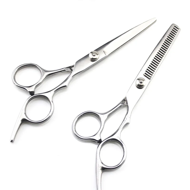 

Professional Hairdressing Scissors Thinning Scissors 6.0 Inch Stainless Steel Hairdressing Scissors Flat Cut Fine Polishing