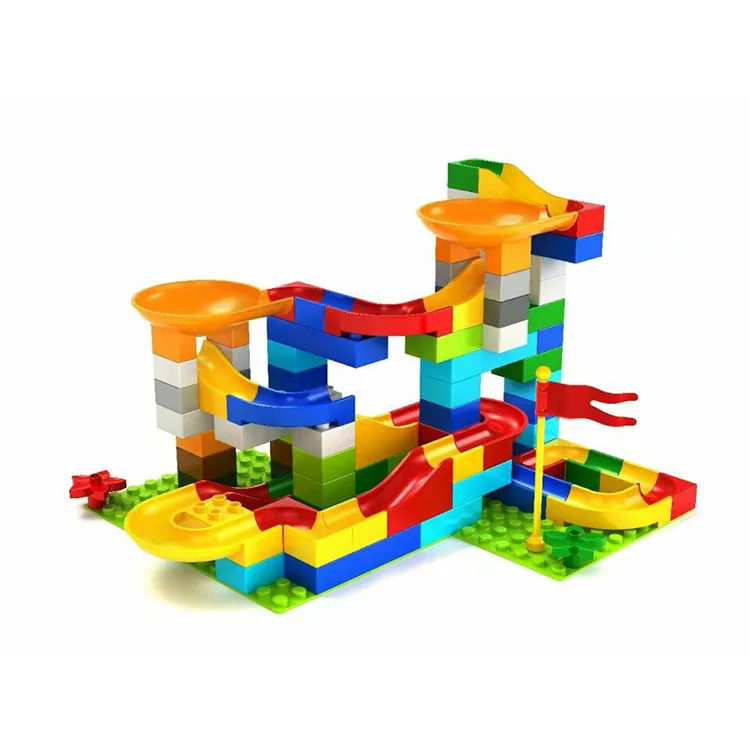

Crazy Happy Ball Large Particles Assembled Fight Inserted Ball Bearing Building Blocks Double Funnel Slideway Road Building Bloc