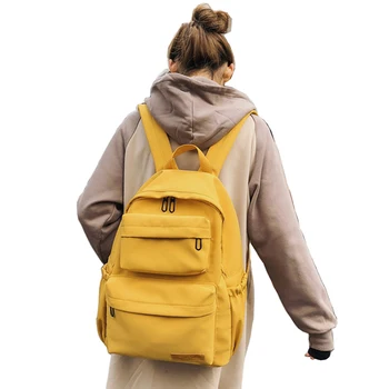 

2019 New Waterproof Nylon Backpack for Women Multi Pocket Travel Backpacks Female School Bag for Teenage Girls Book Mochilas