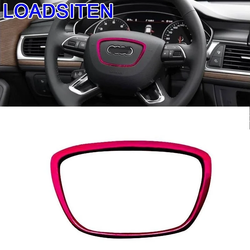 

Car Decorative Modified Automovil Auto Steering Wheel Interior Trim Decoration Accessory Protecter Covers 18 19 FOR Audi A5
