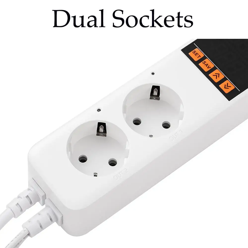 Dual Outlet Temperature controller Digital Thermostat for Home Brewing Fermentation Incubator Aquarium PY-19TT Thermoregulator