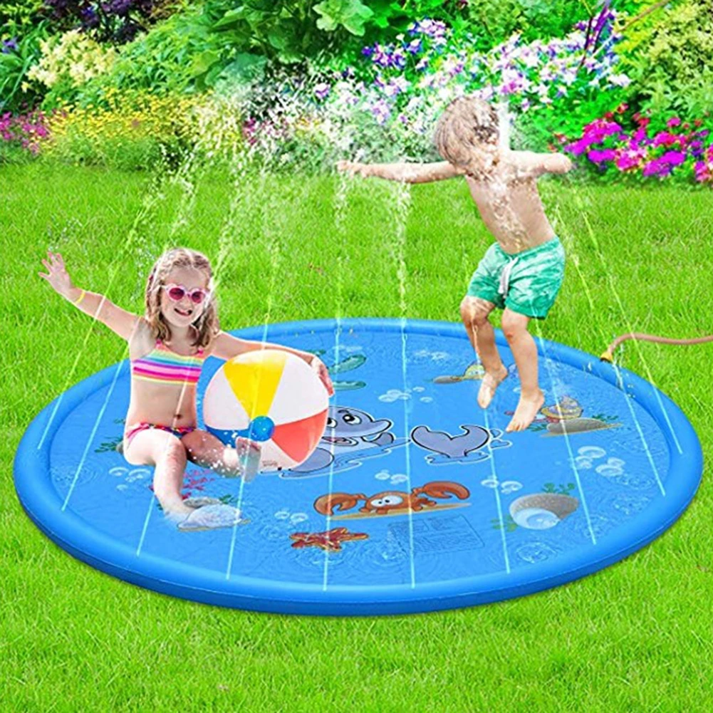 Летний Спринклерный игровой коврик для детей Детская игра водная Подушка пляжный коврик надувная спринклерная Подушка игрушка спрей вода игрушка