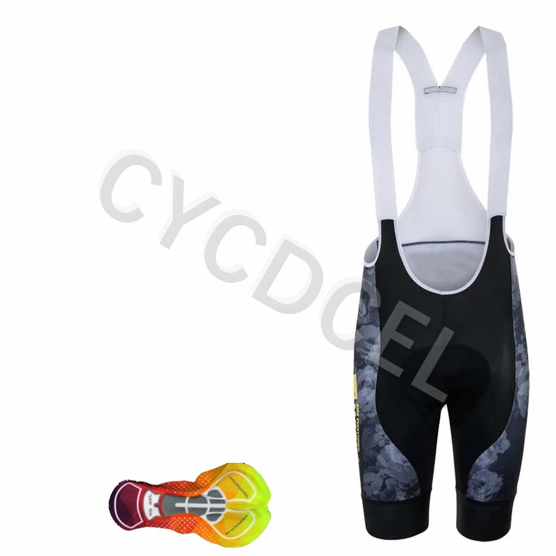 White bib Shorts MORVELO Новые велосипедные шорты на лямках, велосипедные дышащие впитывающие пот, Ciclismo Pantalones cortos, велосипедные штаны с гелевой подушечкой 16D - Цвет: White bib Shorts
