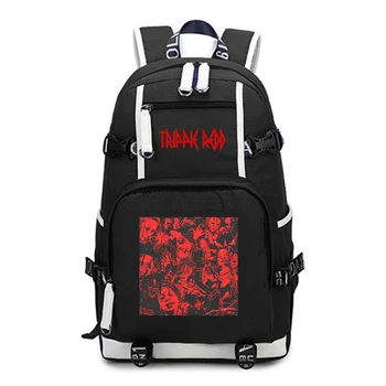 

Kpop Bags Womens Backpack Trippie Redd Men's Laptop Notebook Teenager's Travel School Bag Canvas Male Backpack Laptop Rucksack