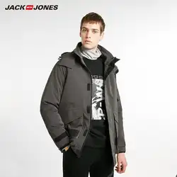 JackJones Мужская Зимняя Повседневная стеганая куртка с капюшоном мужская одежда 218409506