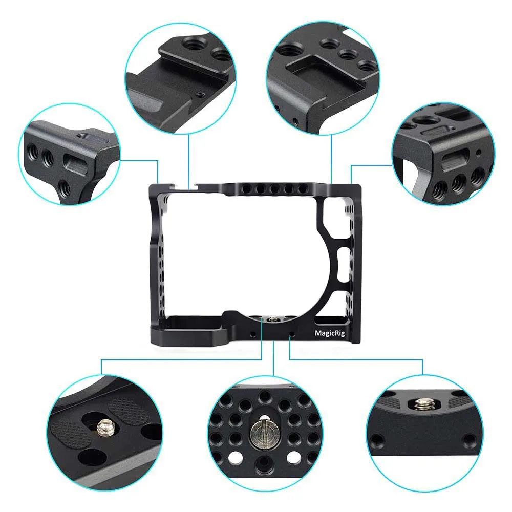 MAGICRIG DSLR камера клетка с верхней ручкой+ HDMI Кабельный зажим для sony A7RIII/A7RII/A7II/A7III/A7SII рама для DSLR удлинитель комплект