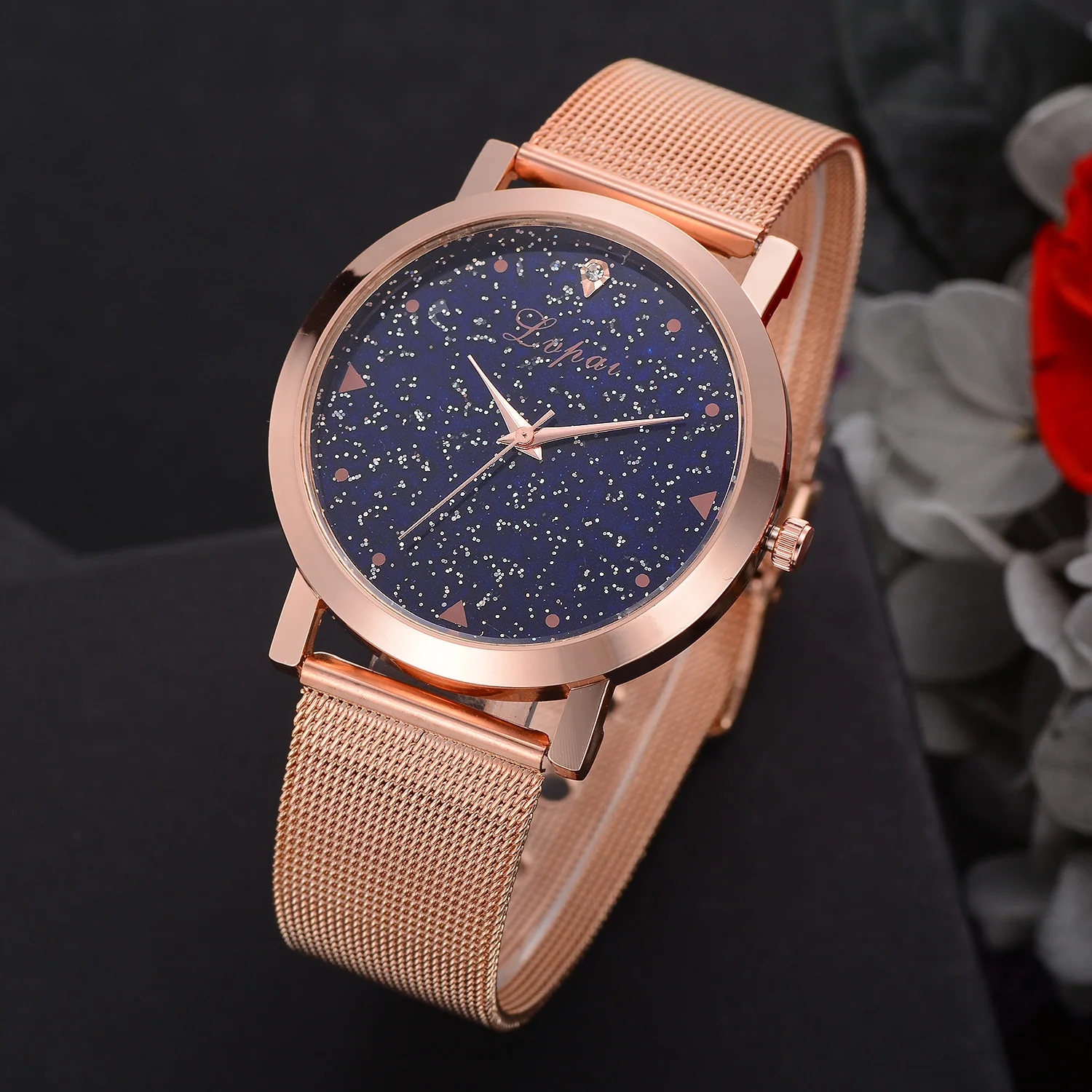 

2020 Montre Femme Fashion Stardust Watches Women Starry Sky Watches Luxury Rose Gold Magnetic Watches Quartz Wristwatches Lvpai