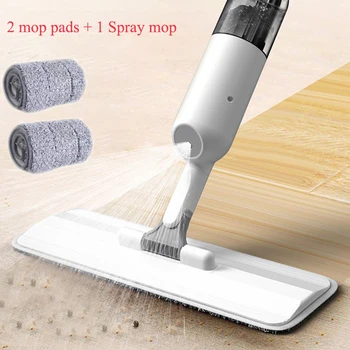 

New Spray Mop Home Floor Window Cleaning Spin Microfiber Flat Mop 360 Degree Handle Rotating Kitchen Sweeper Broom Cleaning Tool
