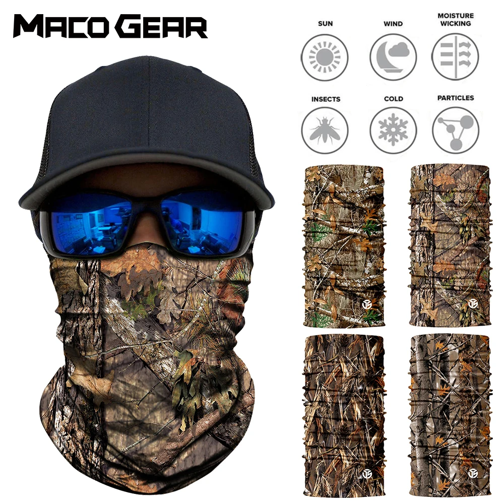 Тактическая крышка для шеи Gaiter шарфы лица дерево камуфляж волшебная маска