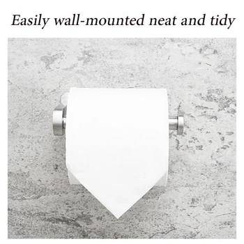 

Kitchen Roll Paper Accessory Wall Mount Toilet Stainless Steel Bathroom tissue towel accessories Nail-free installation
