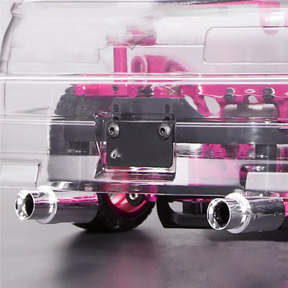 Upgrade Racing Car Exhaust Pipe Durable License Plate Frame Accessories