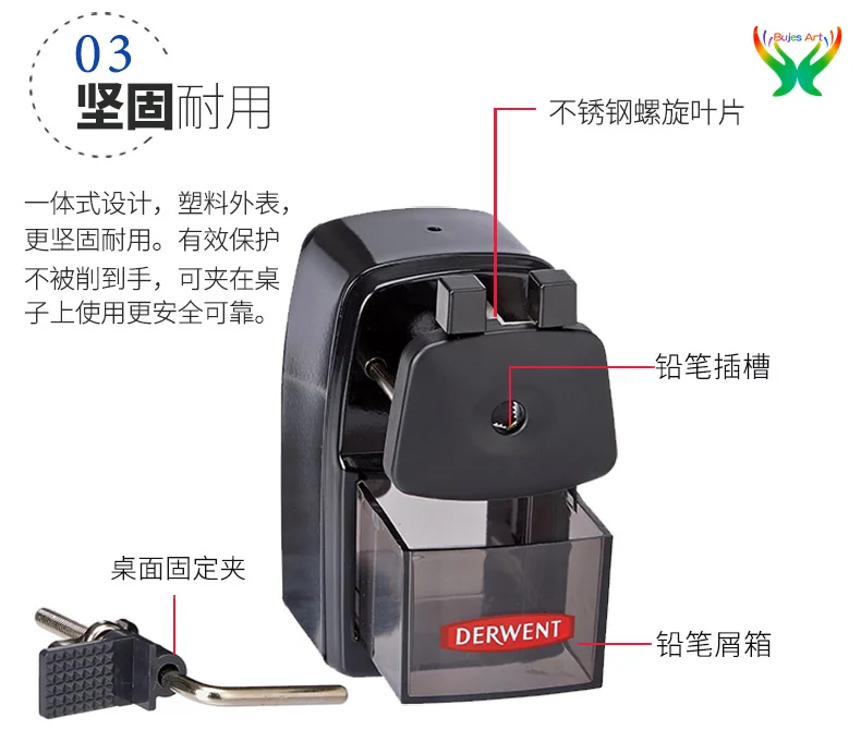 Drawing Sharpeners 2302001 Derwent Super Point Manual Helical Pencil