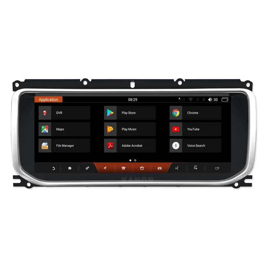 Мультимедийная панель KANOR 10 25 ''для Land Range Rover Evoque 2012 2016 Navi GPS Bluetooth Android 9 0 ОЗУ + ПЗУ