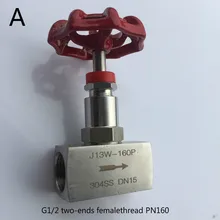 Игольчатый клапан высокого давления игольчатый клапан из нержавеющей стали регулируемый игольчатый клапан ручной игольчатый клапан Женский Мужской G1/2 NPT1/4