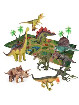

Dinosaur Toy Figure Activity Play Mat & Trees Educational Realistic Dinosaur Playset to Create a Dino World Including T-Rex