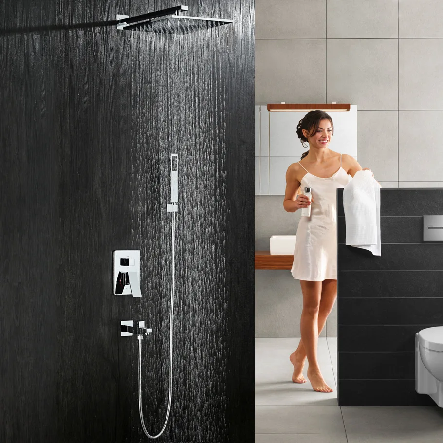 

Concealed Wall-in Embedded Shower Head Set High-End Apartment Bed & Breakfast Hotel Villa Only Jet Shower