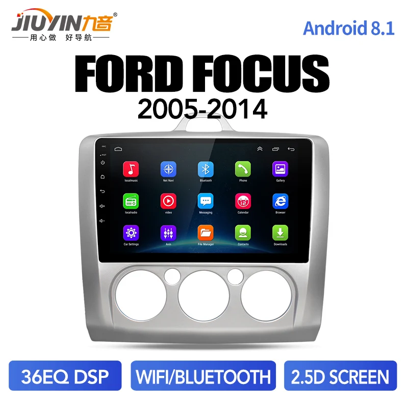 JIUYIN android 8 1 GPS навигация автомобильное радио для ford focus EXI MT 2 3 Mk2 2005 2006 2007 2008 2009-2014