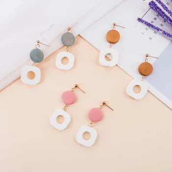 

Simple Fashion New Style Earrings Women Simple Geometry Ear Stud