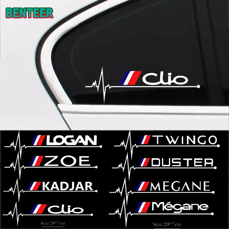 Автомобильная наклейка на окна для Renault Clio ZOE duster Megane корпус автомобиля|Наклейки