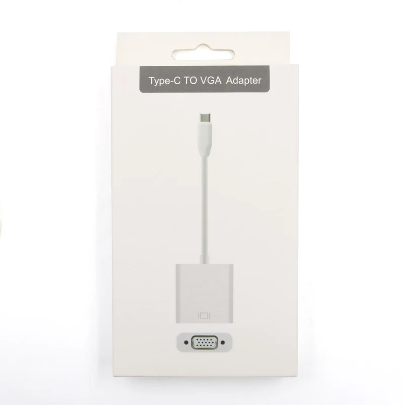 Профессиональный 4K HD USB3.1 USB-C type C к VGA Женский Кабельный адаптер-переходник для Macbook Air Pro ноутбук