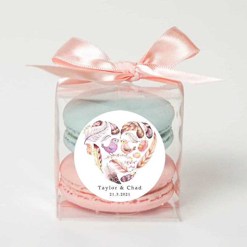 Custom Stickers 2-7cm Customized Logos Wedding Birthdays Baptism Stickers Personality Labels Design Own Baking Gift Bag Sticker