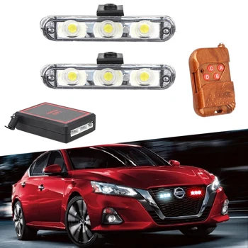 

2x3 Led Ambulance Police Light DC 12V Flasher Car Strobe Light Firemen Emergency Flasher Strobe Warning Light Free shipping