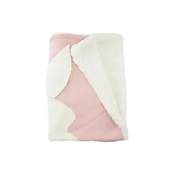 

Baby Knit Blanket Rabbit Swaddle Wrap Stroller Cover for Kids Boys and Girls