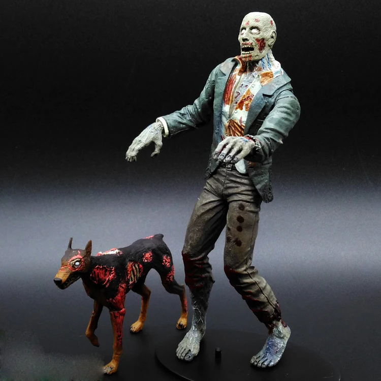 

hardcore McFarlane New Walking Dead Figures Dog Licker and Walker Zombie Joints Doll Model Toy PVC Figure Collectible Toy Gift