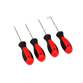 

4Pcs Durable Plastic Steel Automobile Car Pick & Hook Tools Set O Ring Oil Seal Gasket Puller Remover Craft Hand Tool