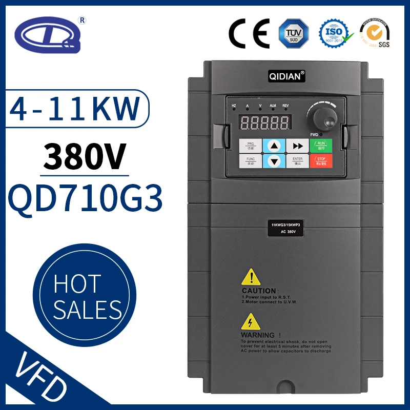 

QD710 ac drive 7.5kw 5.5kw 4kw 3 phase 380v frequency converter power inverter for motor speed controller
