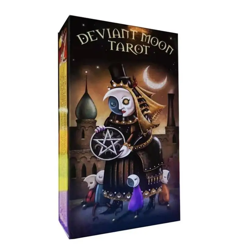 Полная английская версия Deviant Moon Tarot карты колода настольная игра 78 карт