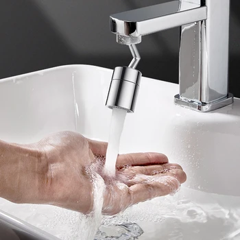 

360 Degree Rotating Kitchen Faucet Aerator Water Filter Diffuser Water Saving Nozzle Faucet Bath Connector Attachment For Crane