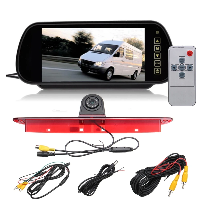 

Car Backup View Camera Brake Light IR Rear View Reversing Camera 7 Inch Rearview Display Monitor Kit for Mercedes Sprinter
