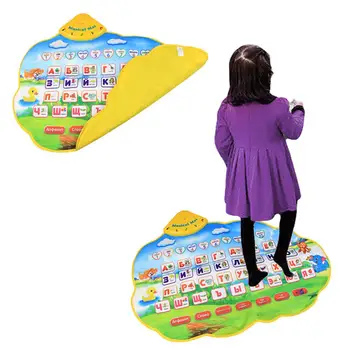 

Children Musical Mat Russian Alphabet Language Kids Early Educational Puzzle Toy New