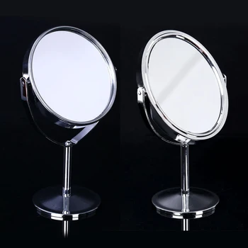 

180° Rotatable Double-Sided Makeup Mirror Portable Simple Beauty Makeup Cosmetic Mirror Normal Magnifying Stand Small Mirrors