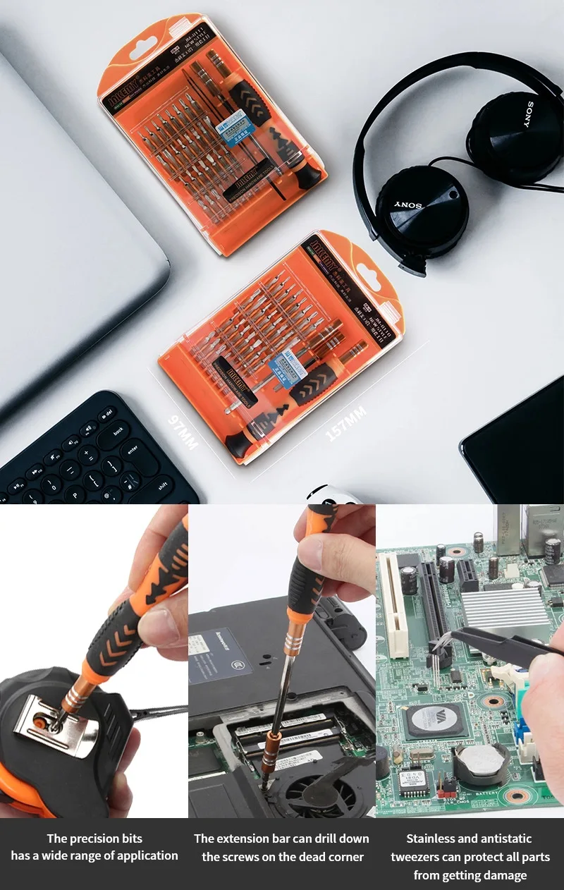JAKEMY JM-8111 Precision Screwdriver DIY Repair Tool Gadgets set for Electronic Cellphone Computer
